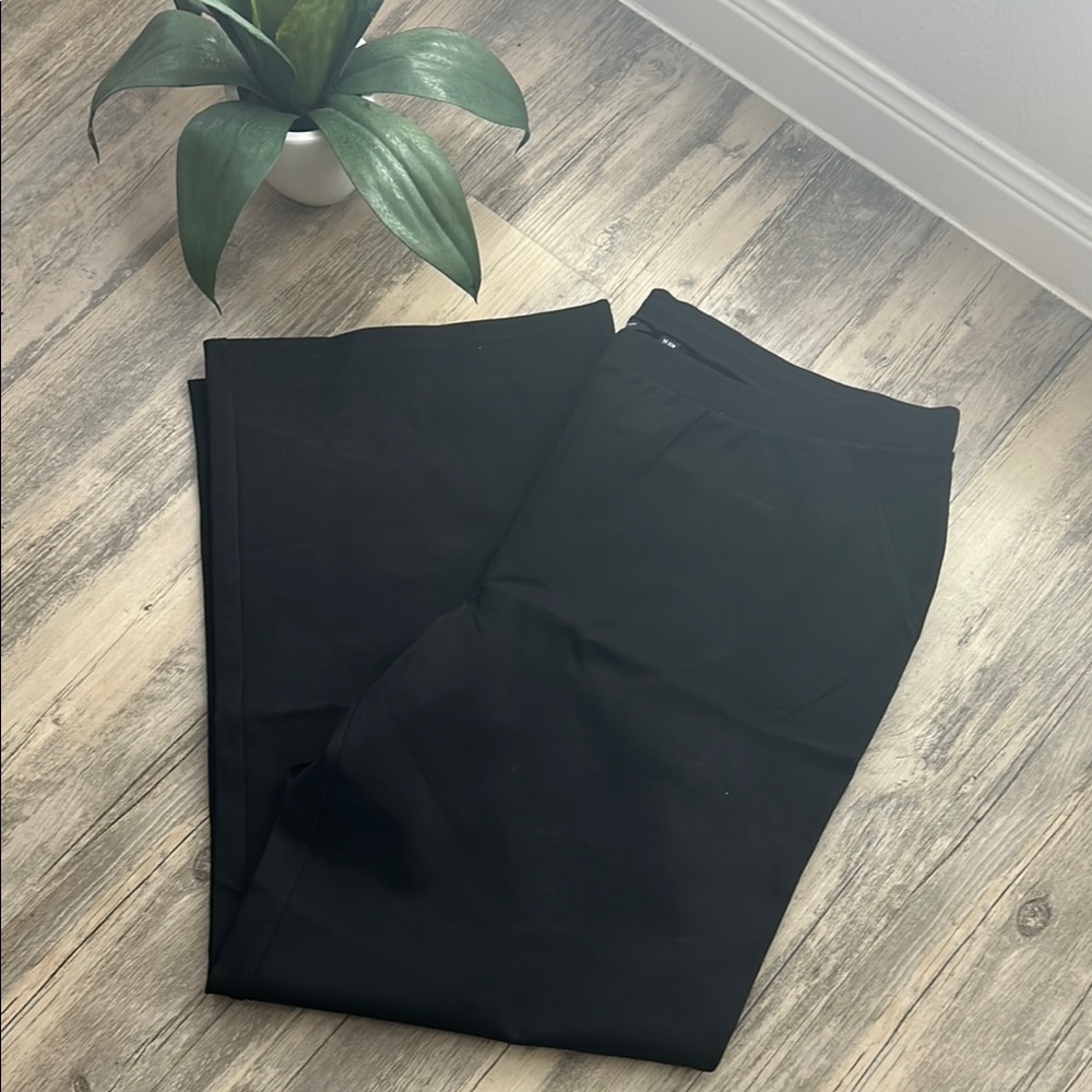 H by Halston Wide Leg Pants - Black